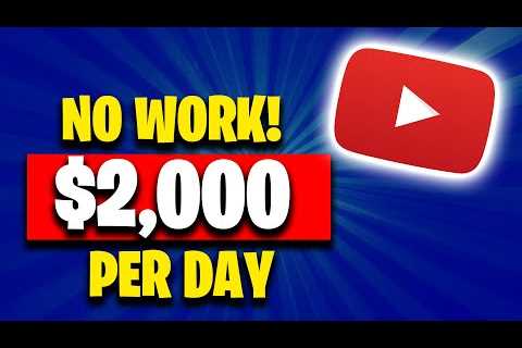 YouTube Trick Pays You $2,000 Per Day For No Work! (Make Money From YouTube 2022)