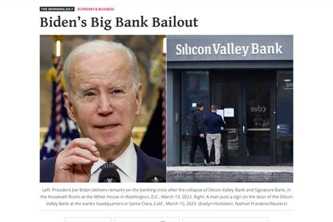 Biden Reassures Americans That Banking System is Safe and No Bailouts Will Occur