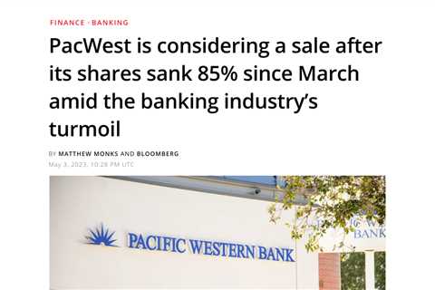 PacWest Bancorp considers sale or capital injection amidst industry turmoil